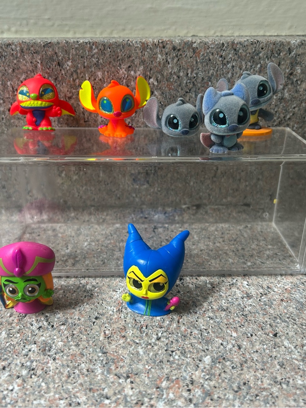 Disney Mini Figure Lot with Blue, Yellow, Orange, Red and Gray Characters